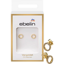 ebelin Oorbellen verguld kostuumsieraden, 2 stuks.