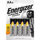 Energizer Batterijen Power Mignon AA Alkali-Mangaan, 4 stuks.