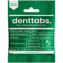 DENTTABS Comprimés pour brosse à dents, sans fluorure, 125 pcs