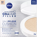 NIVEA Vloeibaar getint 3in1 Cushion Hyaluron CELLular Filler, Medium, 15 g