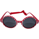 SUNDANCE Zonnebril voor kinderen met rood-wit streeppatroon met hoofdband en zwarte tint, 1 st.
