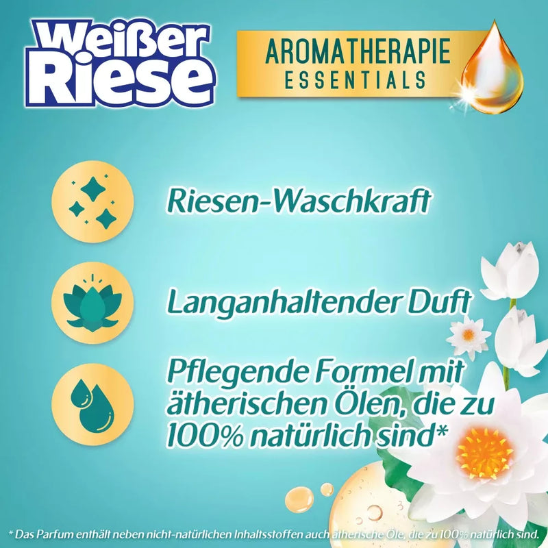 Weißer Riese Universele Wasgel Aromatherapie Lotus & Witte Lelie, 20 Wl