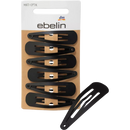 ebelin Haarklemmen mat optisch zwart, 6 stuks.