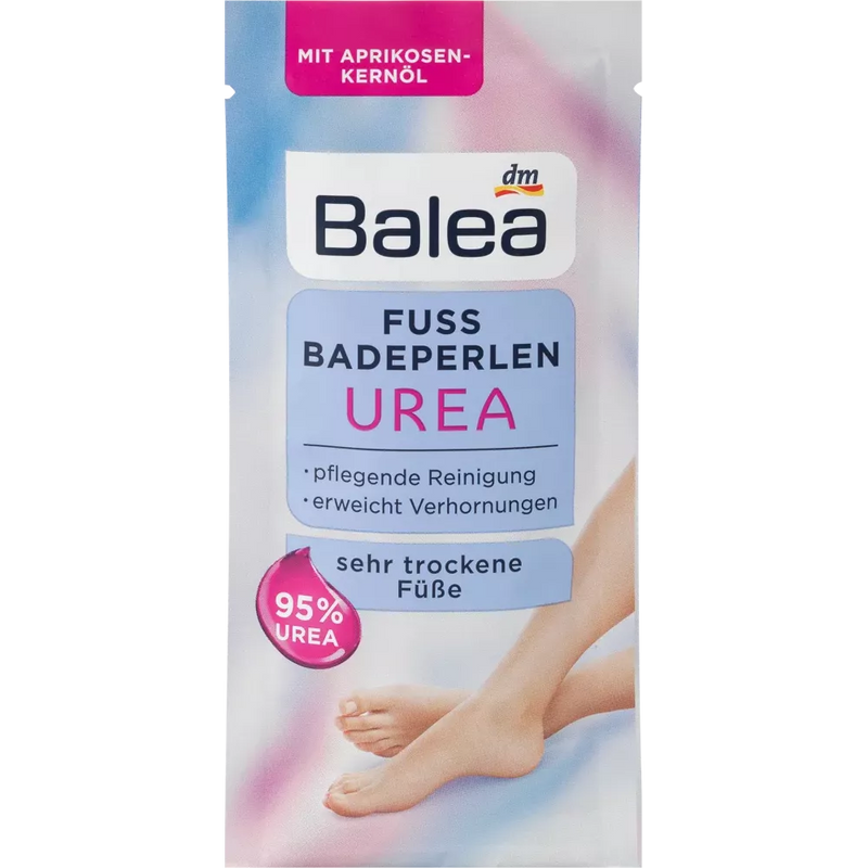 Balea Voetbad, badparels met ureum (95%) voor zeer droge voeten, 20 g