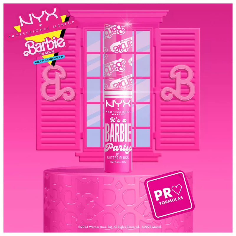 NYX PROFESSIONAL MAKEUP Lipgloss Butter It's A Barbie Party 01, 1 st