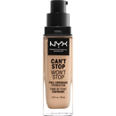 NYX PROFESSIONAL MAKEUP Fond de teint Can't Stop Won't Stop 24 heures Nude 6.5, 30 ml