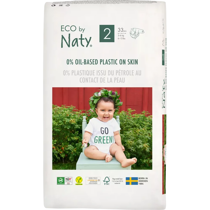 Naty Luiers Eco by Naty maat 2 (3-6kg), 33stuks