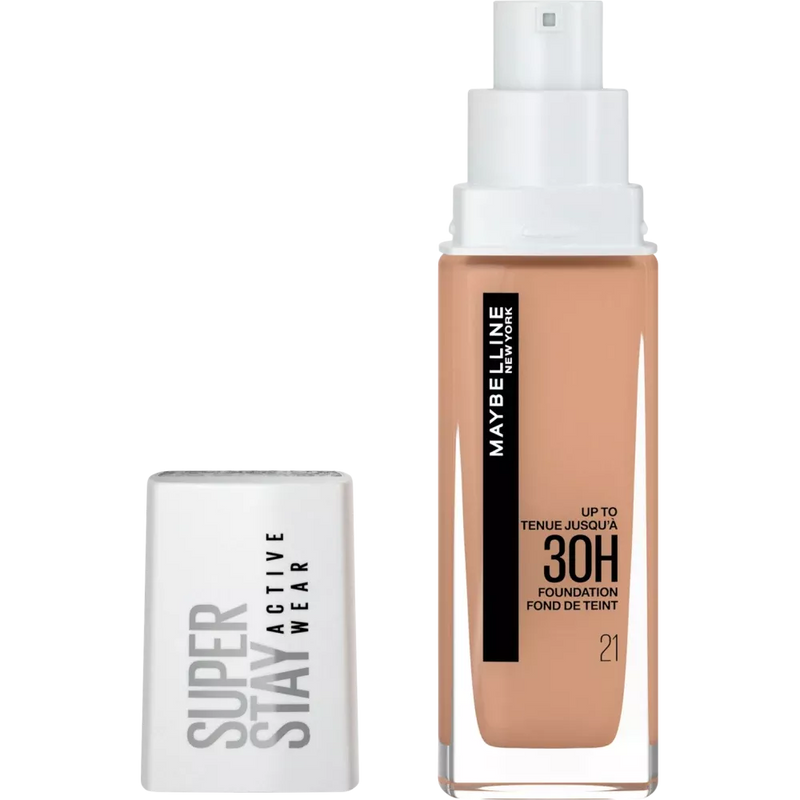 Maybelline New York Foundation Super Stay Active Wear 21 Nude Beige, 30 ml