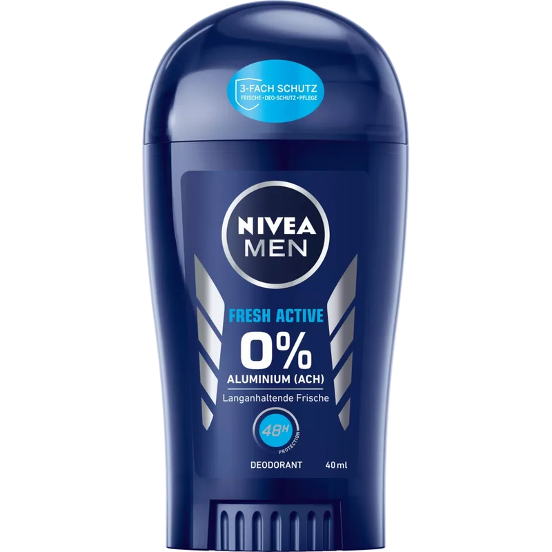 NIVEA MEN Deo Stick Deodorant Fresh Active, 40 ml