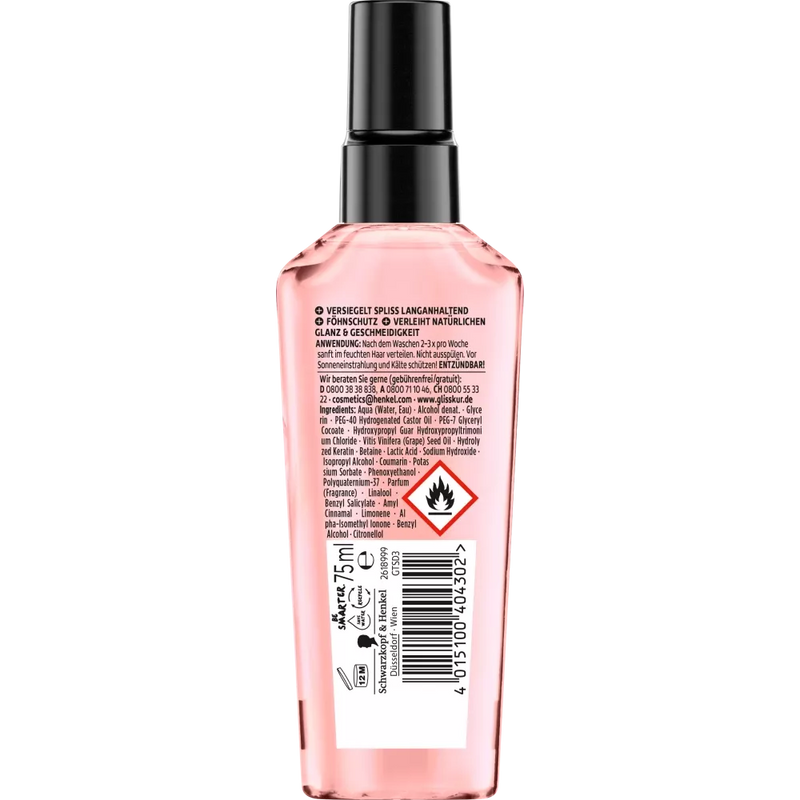 Schwarzkopf Gliss Kur Haarserum Anti-Spliss Miracle, 75 ml