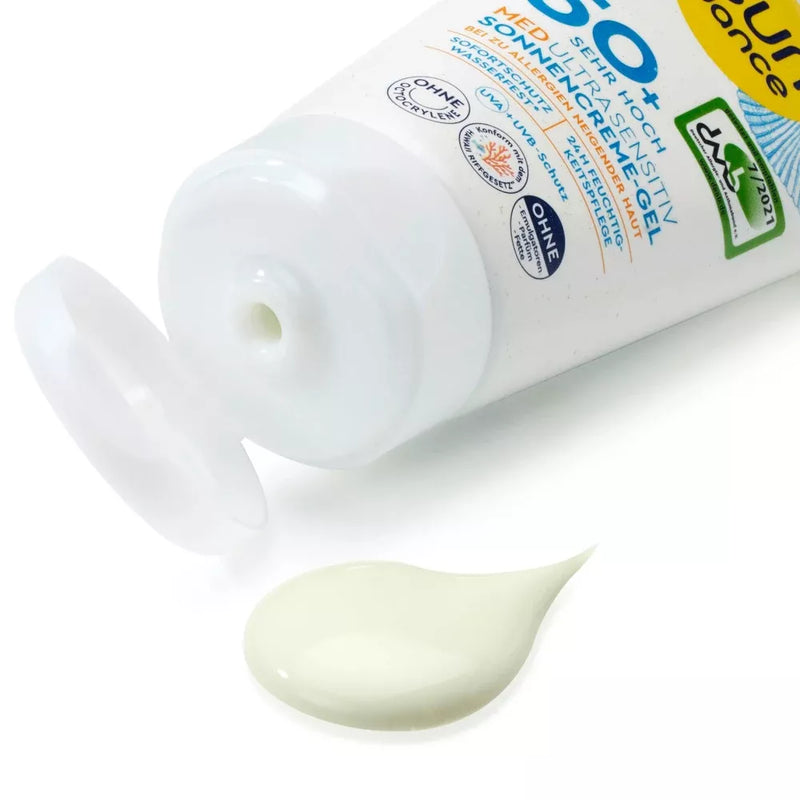 SUNDANCE Zonnecrème gel, MED ultra gevoelig, SPF 50+, 150 ml