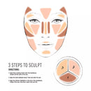 NYX PROFESSIONAL MAKEUP Poudre Contouring 3 Étapes Pour Sculpter Deep 04, 15 g