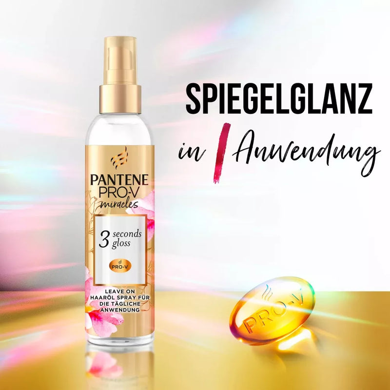 PANTENE PRO-V Haarbehandeling wonderen 3 seconden glans, haarolie spray, 145 ml