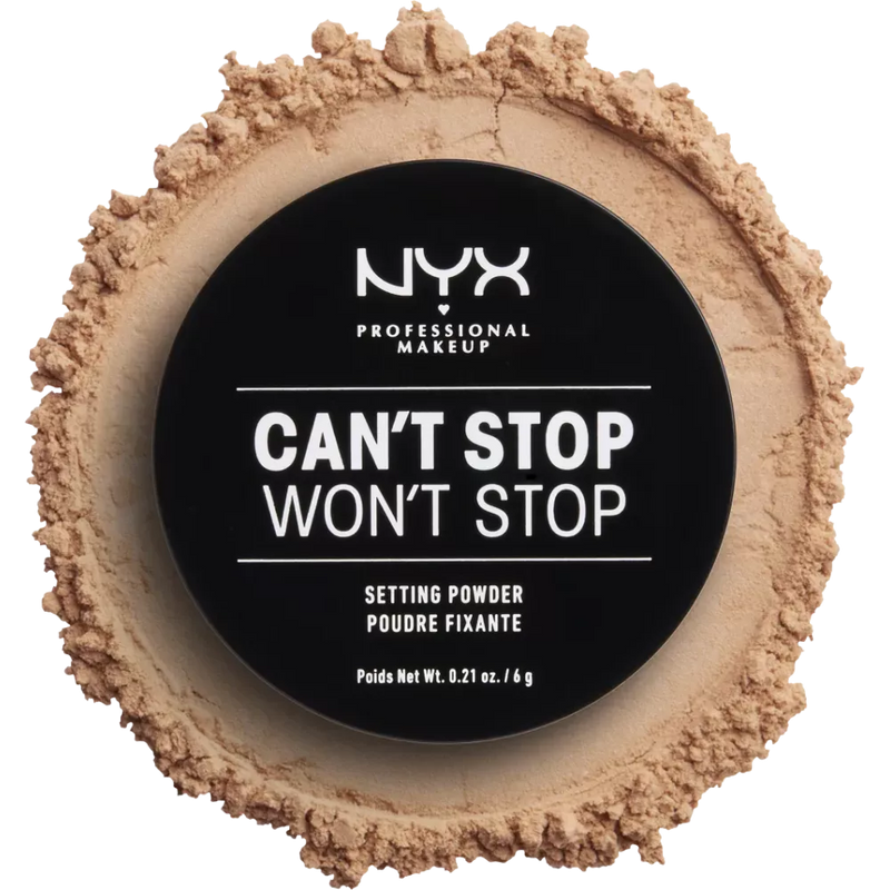 NYX PROFESSIONAL MAKEUP Poeder Can't Stop Won't Stop Setting Medium 03, 6 g