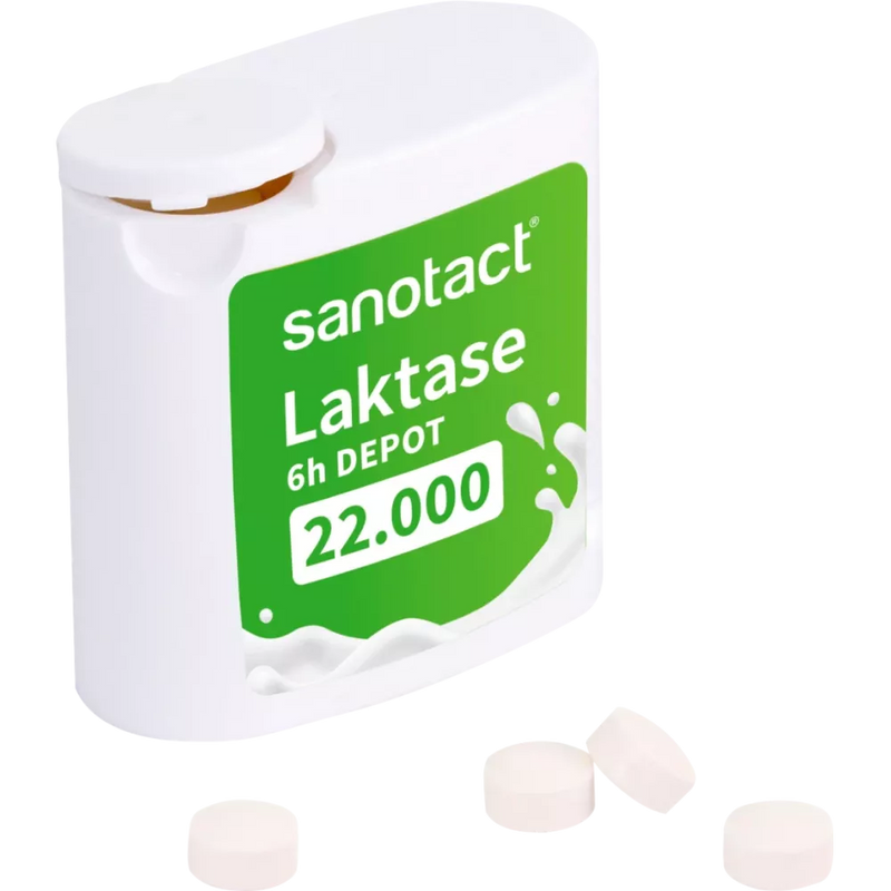sanotact Lactase 22.000 Depot Tabletten (40 stuks), 16 g