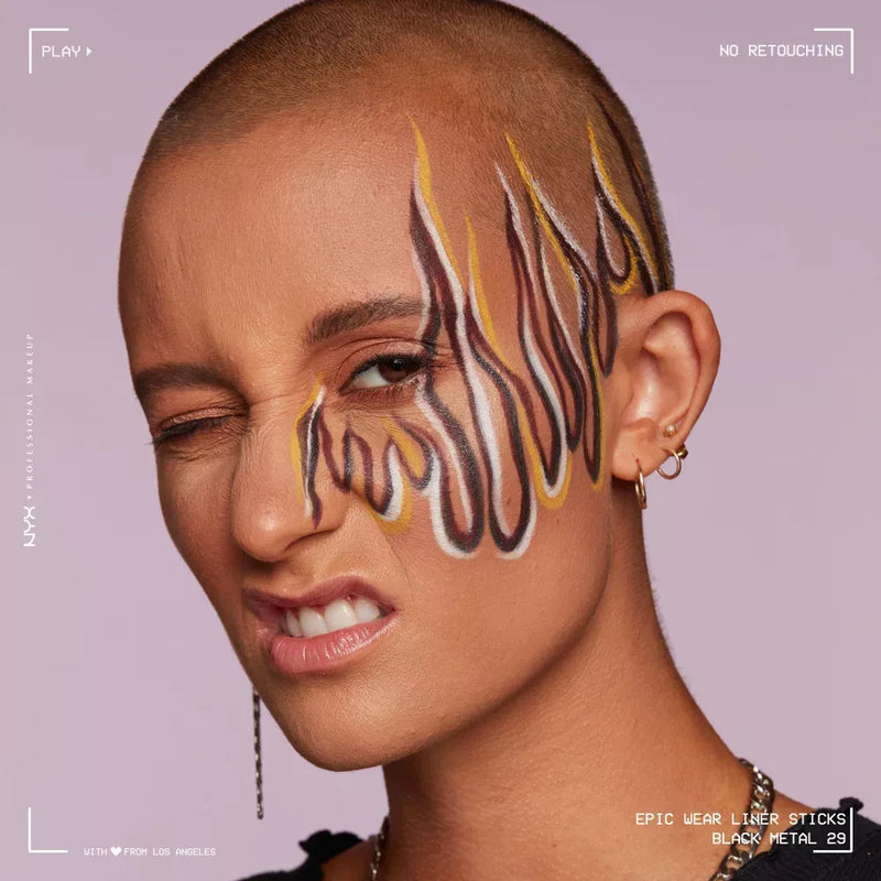 NYX PROFESSIONAL MAKEUP Kajal Epic Wear Sticks 29 Noir Métal, 1,22 g