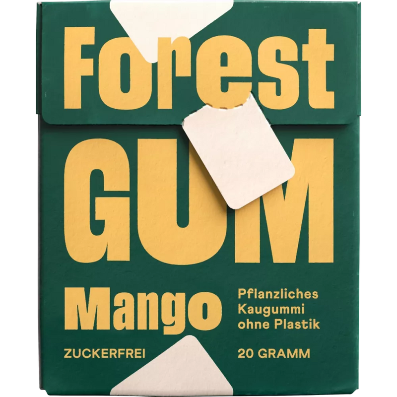 Forest GUM Mango kauwgom, suikervrij (10 stuks), 20 g