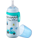 Babylove Biberon avec paille en silicone souple et souple à partir de 12 mois, 330 ml, Racing, 330 ml
