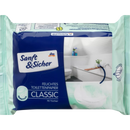 Sanft&Sicher Vochtig toiletpapier Classic Sensitive, 70 stuks.