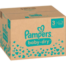 Couches Pampers Baby Dry taille 3 Midi (6-10 kg), boîte mensuelle, 222 pièces.