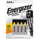 Energizer Batterijen Power Micro AAA Alkali-Mangaan, 4 stuks.