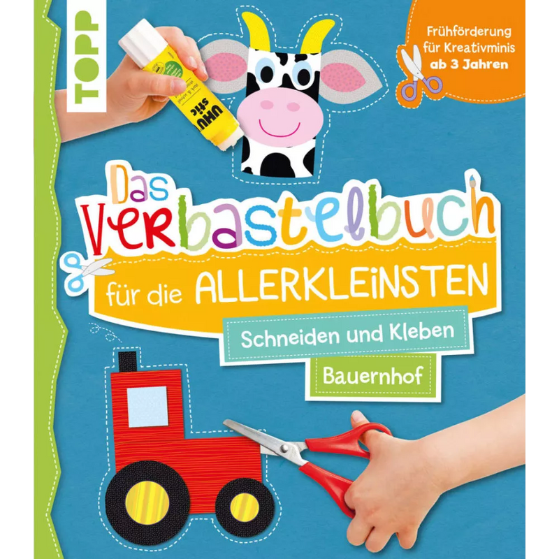 TOPP Das Verbastelbuch für die Allerkleinsten Schneiden und Kleben Bauernhof, 1 Stuk