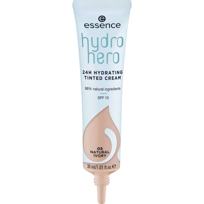 essence BB Cream Hydro Hero SPF 15, 05 Natuurlijk Ivoor, 30 ml