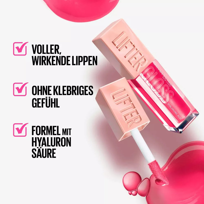 Maybelline New York Lipgloss Lifter Gloss 024 Bubblegum, 5.4 ml