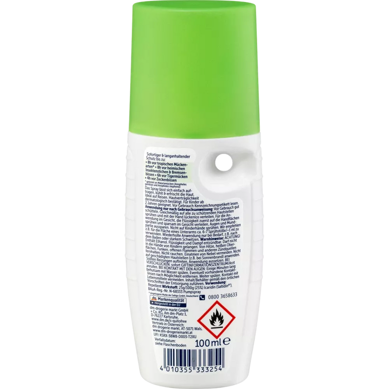 S-quitofree Tropische Insectenwerende spray, 100 ml