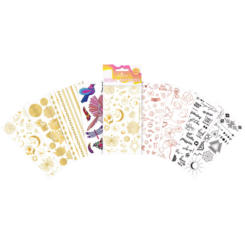essence Tijdelijke Body Tattoos Festival 01 Verhalen, 8 stuks