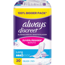 always Hygiene pads blaaszwakte Discreet Lang Big Pack, 20 stuks