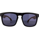 SUNDANCE Zonnebril in zwart met houtlook poten en zwarte tint, 1 st