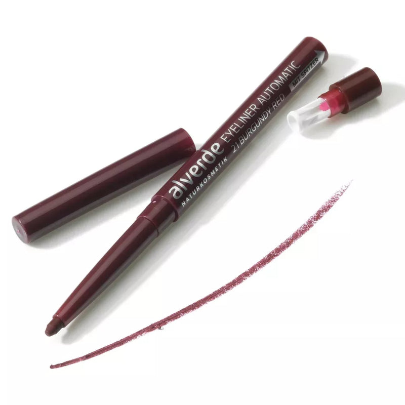 alverde NATURKOSMETIK Kajal Automatic 21 Bourgondisch Rood, 0,3 g