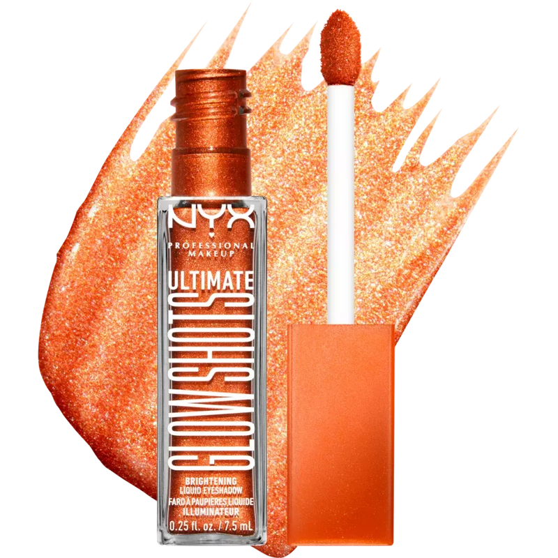 NYX PROFESSIONAL MAKEUP Oogschaduw Ultimate Glow Shots 10 Wow Cacao, 1 st
