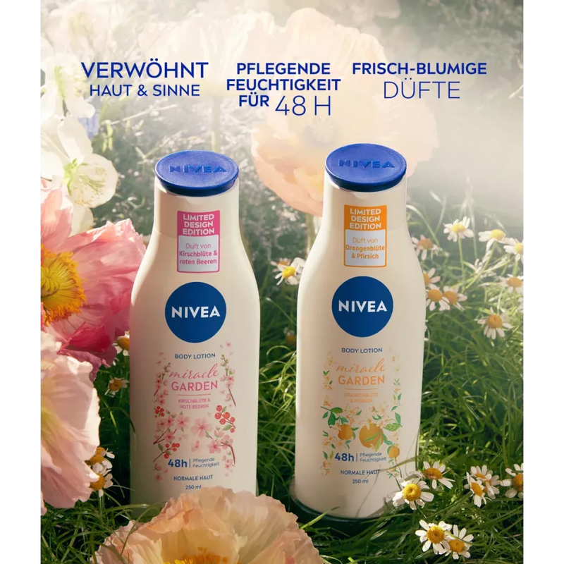 NIVEA Body Lotion miracle garden Sinaasappelbloesem & Perzik, 250 ml