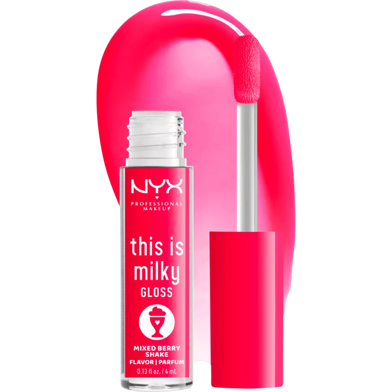 NYX PROFESSIONAL MAKEUP Lip Gloss This Is Milky Gloss 09 Mixed Berry Shake, 4 ml