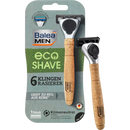 Rasoir Balea MEN Eco Shave avec 6 lames, 1 pièce.