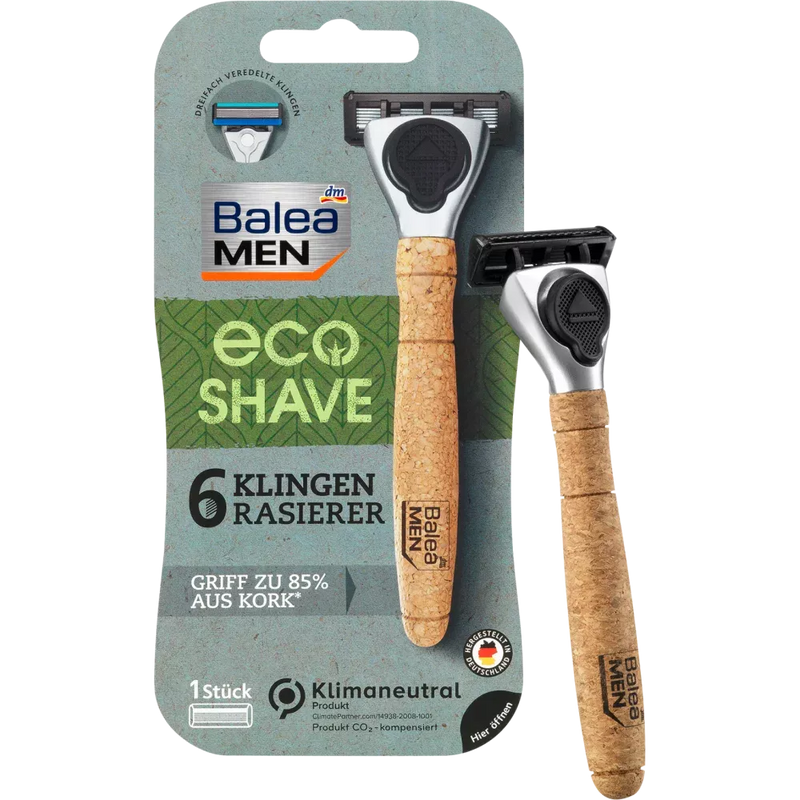 Balea MEN Eco Shave scheermes met 6 bladen, 1 stuk.