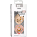 BIBS Fopspeen Latex, Kleur vanille/roze, maat 2, 6-18 mnd, 2 st.