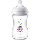 Philips AVENT Babyfles Natural 2.0 paars met siliconenspeen, 0-6 maanden, 260ml, 1 stuk