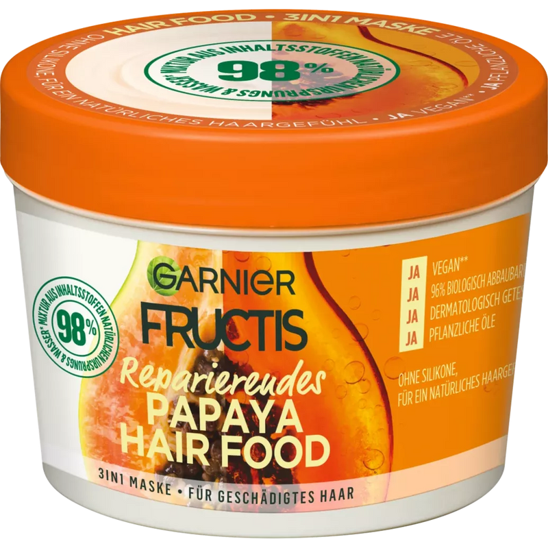 Fructis Haarmasker Haarvoeding 3in1 Papaja, 390 ml