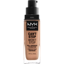 NYX PROFESSIONAL MAKEUP Fond de teint Can't Stop Won't Stop 24 heures Medium Buff 10,5, 30 ml