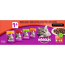 Whiskas Katten Natvoer, Adult, klassieke selectie, Multipack (80 x 100g), 8 kg