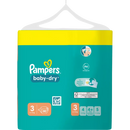 Couches Pampers Baby Dry taille 3 Midi (6-10 kg), paquet en vrac, 80 pièces.