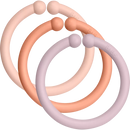 BIBS Lussen baby zalm/roze/paars, 1 stuk