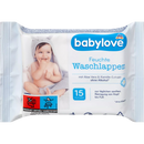 babylove Vochtige washandjes, 15 stuks