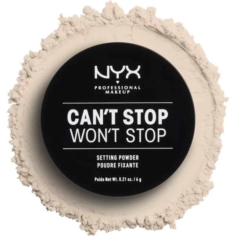 NYX PROFESSIONAL MAKEUP Poeder Can't Stop Won't Stop Setting Light 01, 6 g