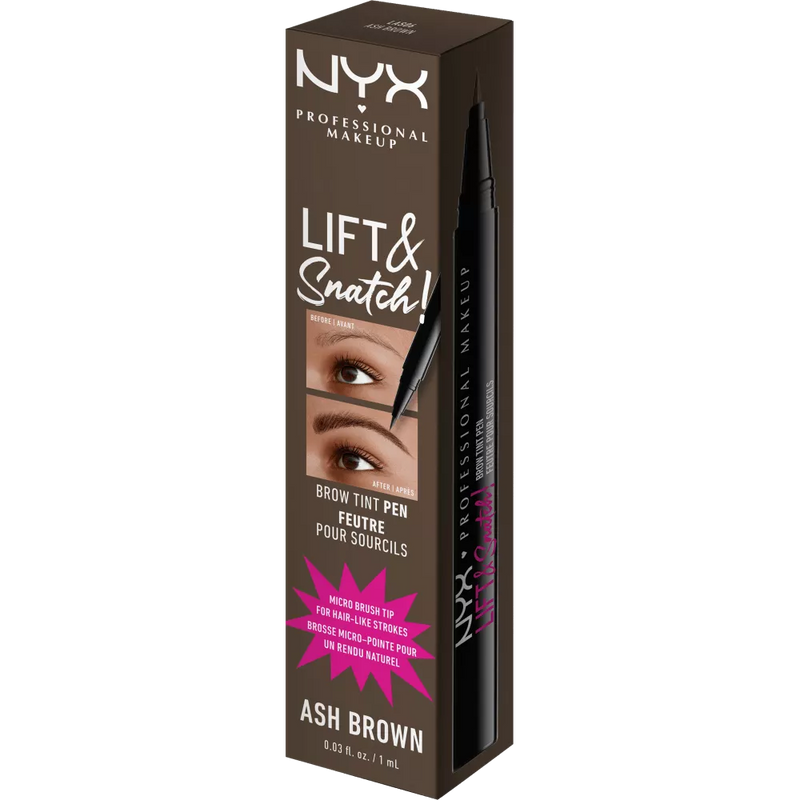 NYX PROFESSIONAL MAKEUP Wenkbrauwpotlood Lift N Snatch 06 Ash Brown, 1 ml