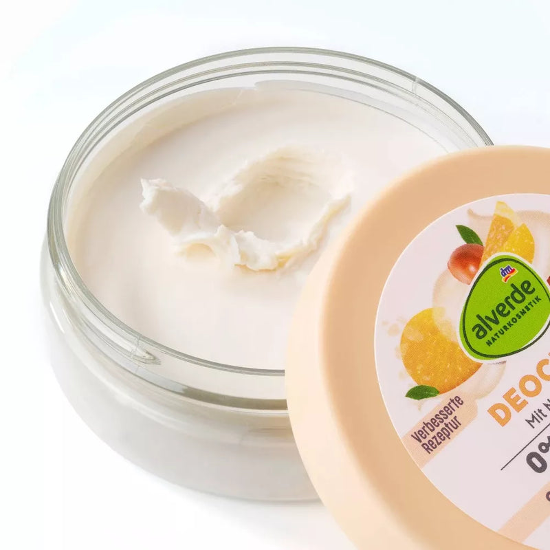 alverde NATURKOSMETIK Deodorant Crème Sinaasappel met Zuiveringszout & Zink, 50 ml