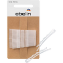 ebelin Haarspeld zonder metaal transparant, 16 stuks